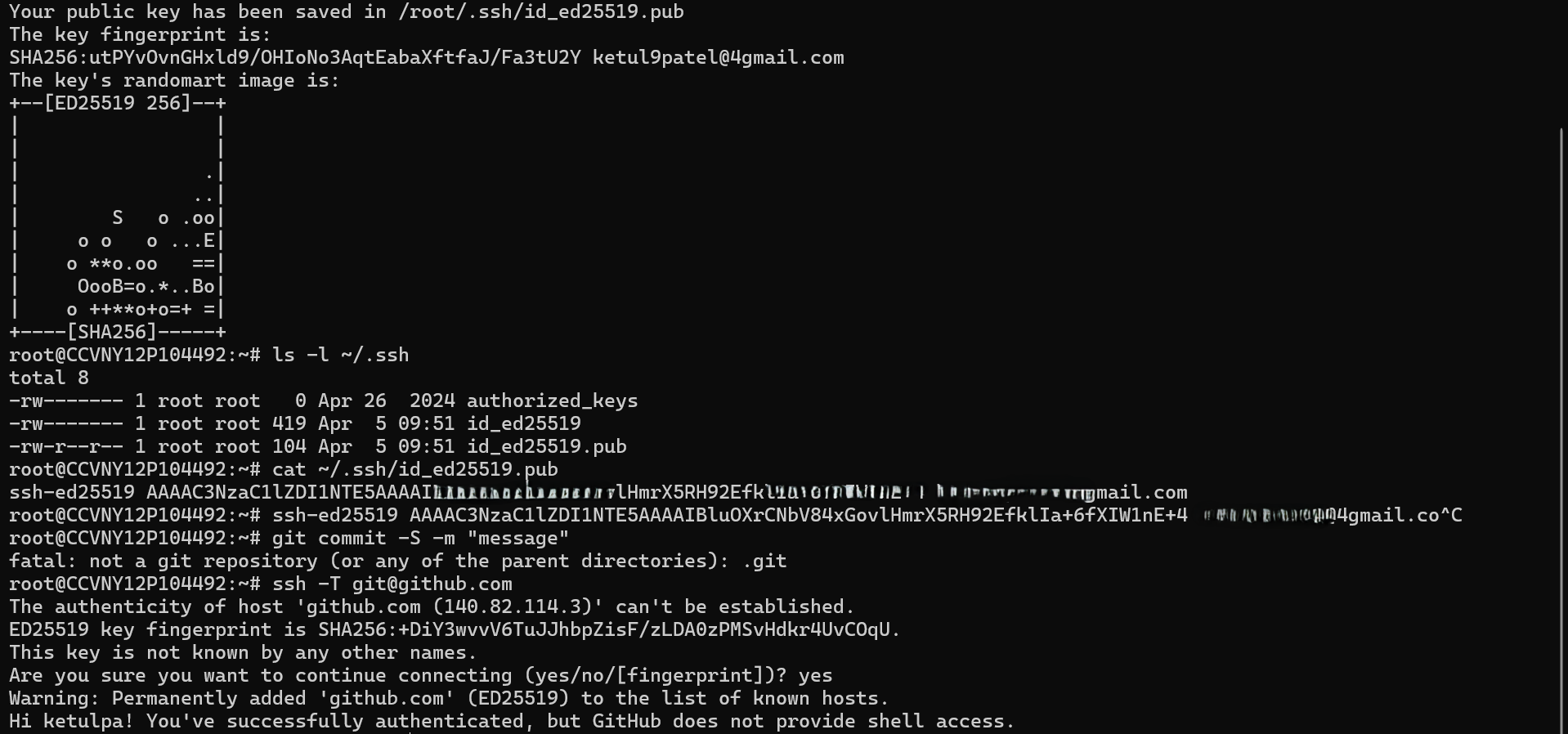SSH key generation and GitHub authentication